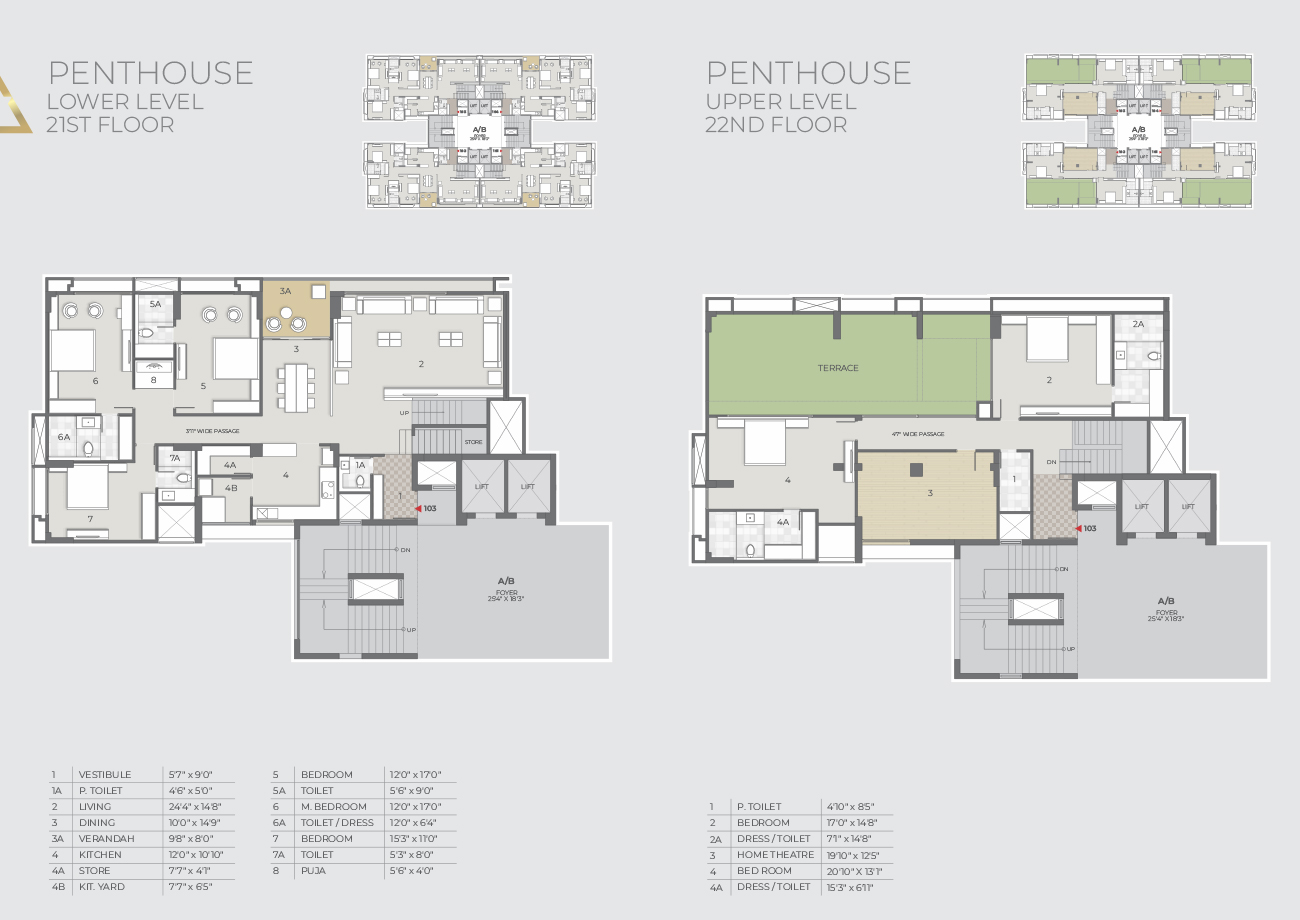 Penthouse Floor Plan